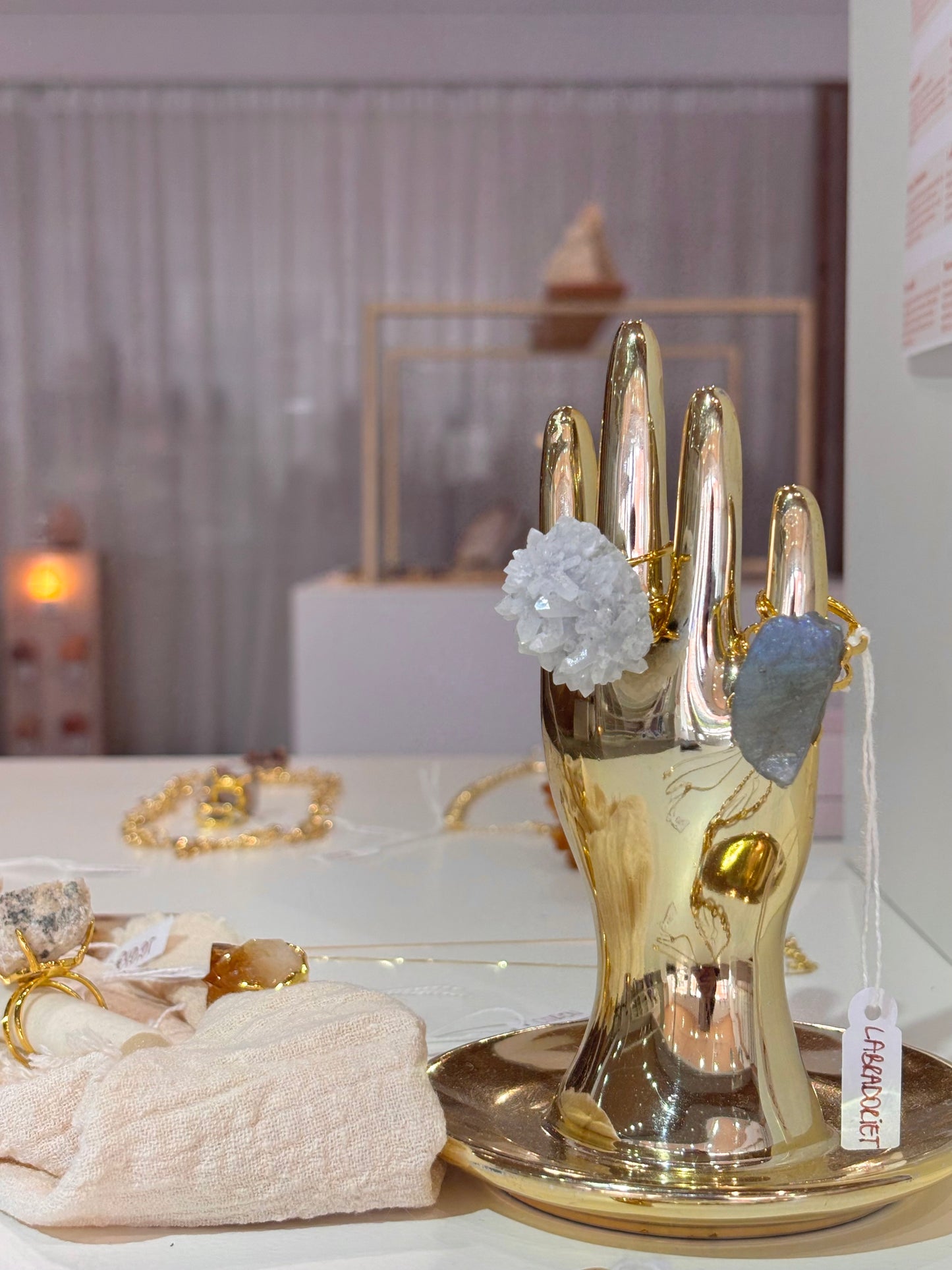 Bergkristal Ring - Cluster