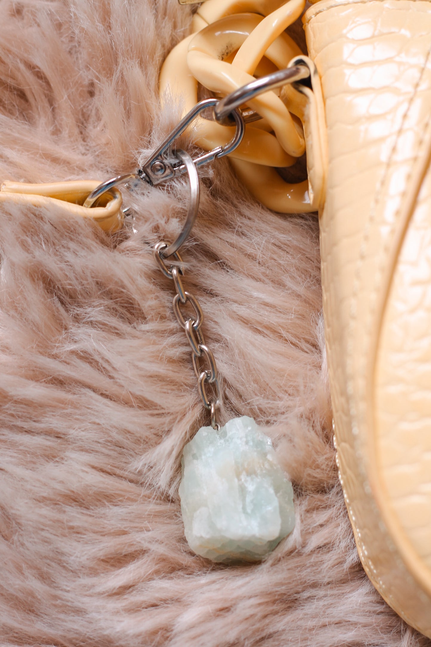 Aquamarijn sleutelhanger