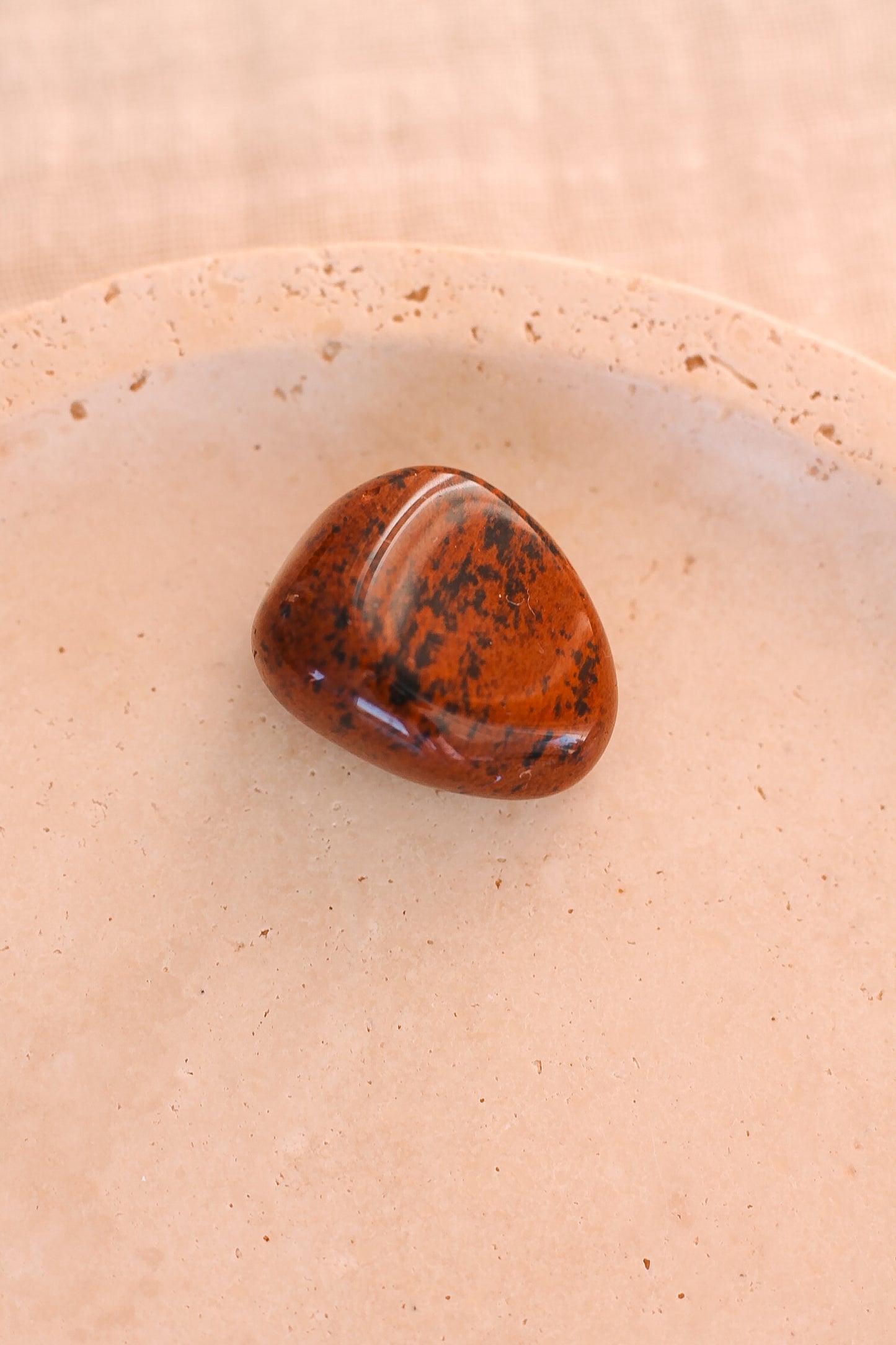 Mahonie Obsidiaan tumble stone