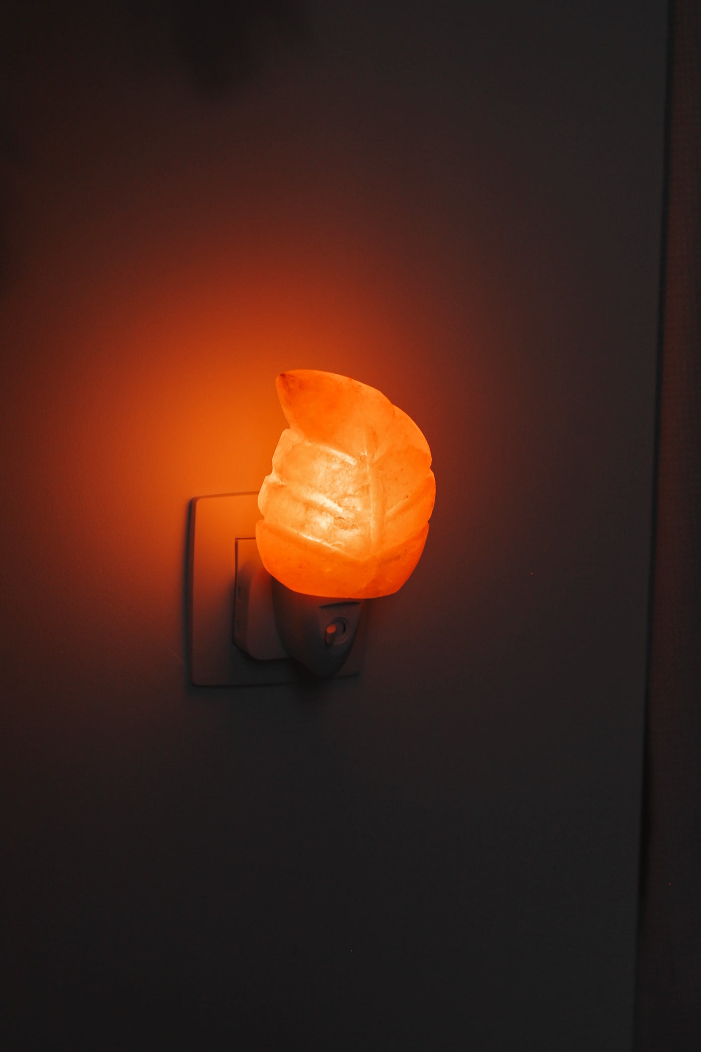 Himalayan salt stone night light