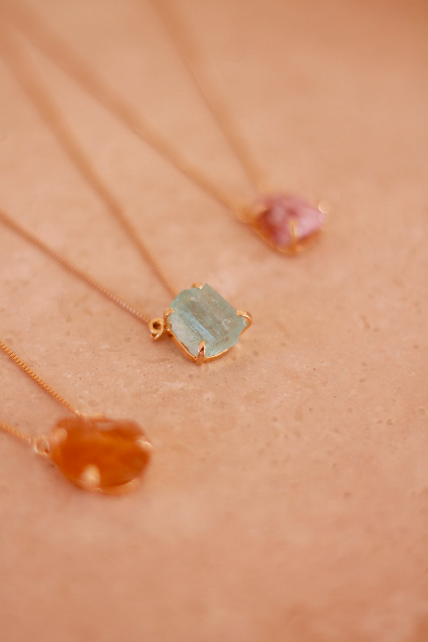 Crystal Necklace - 18K gold plated