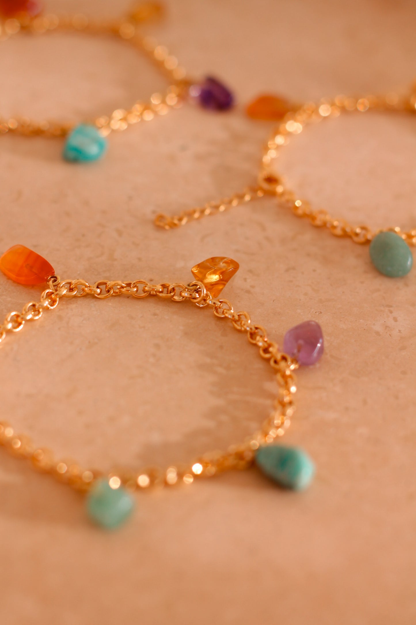 Mixed Crystals Bracelet - 18K gold filled