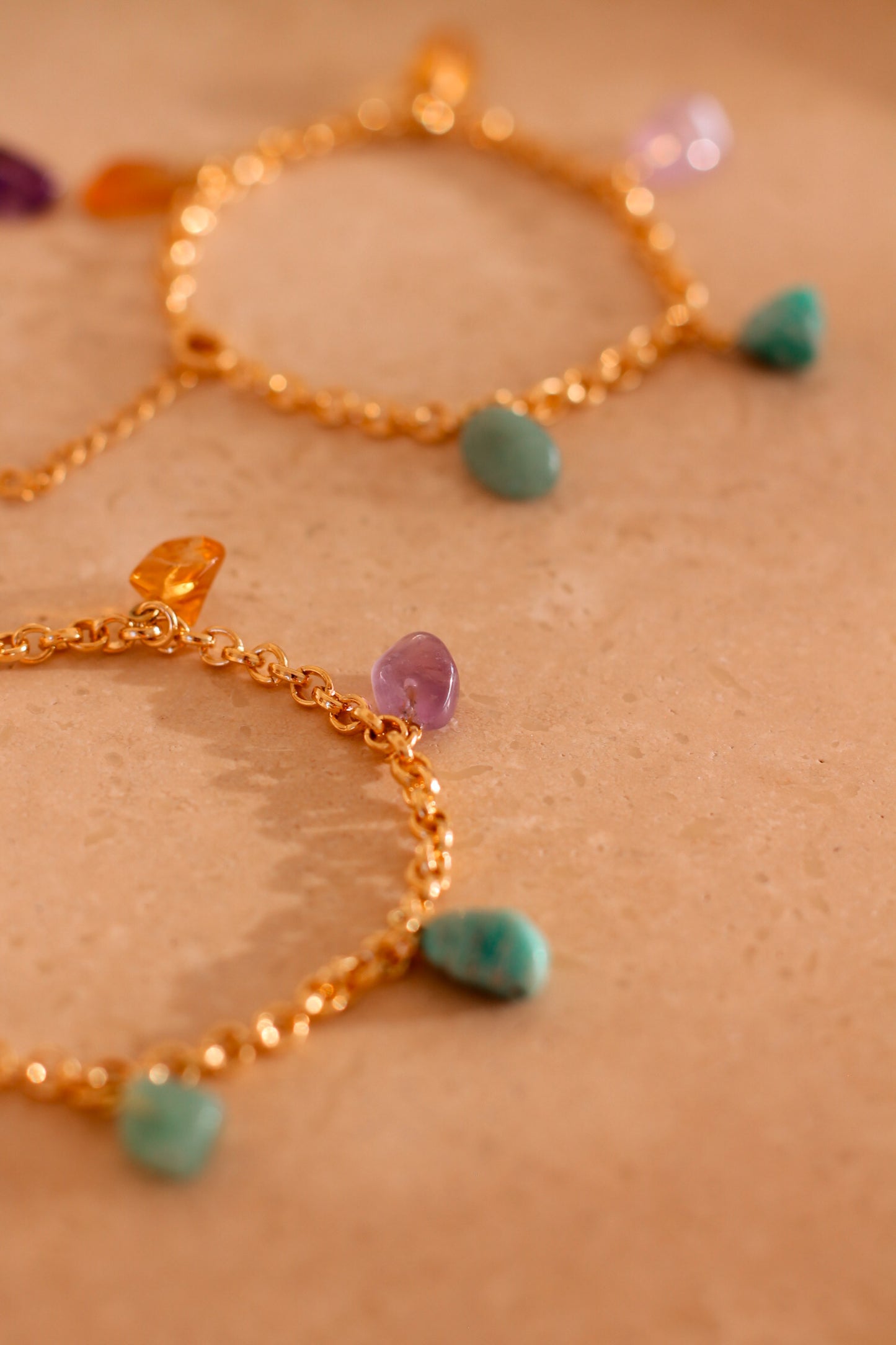 Mixed Crystals Bracelet - 18K gold filled