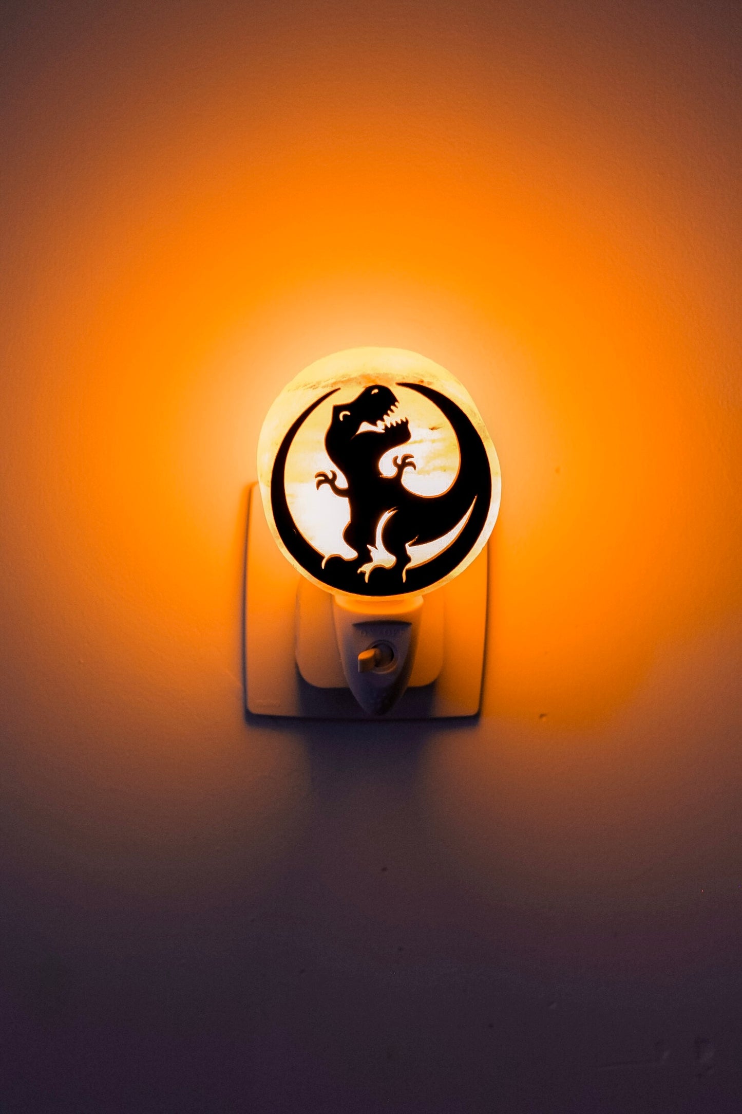 Himalaya zoutsteen nachtlampje | Dino