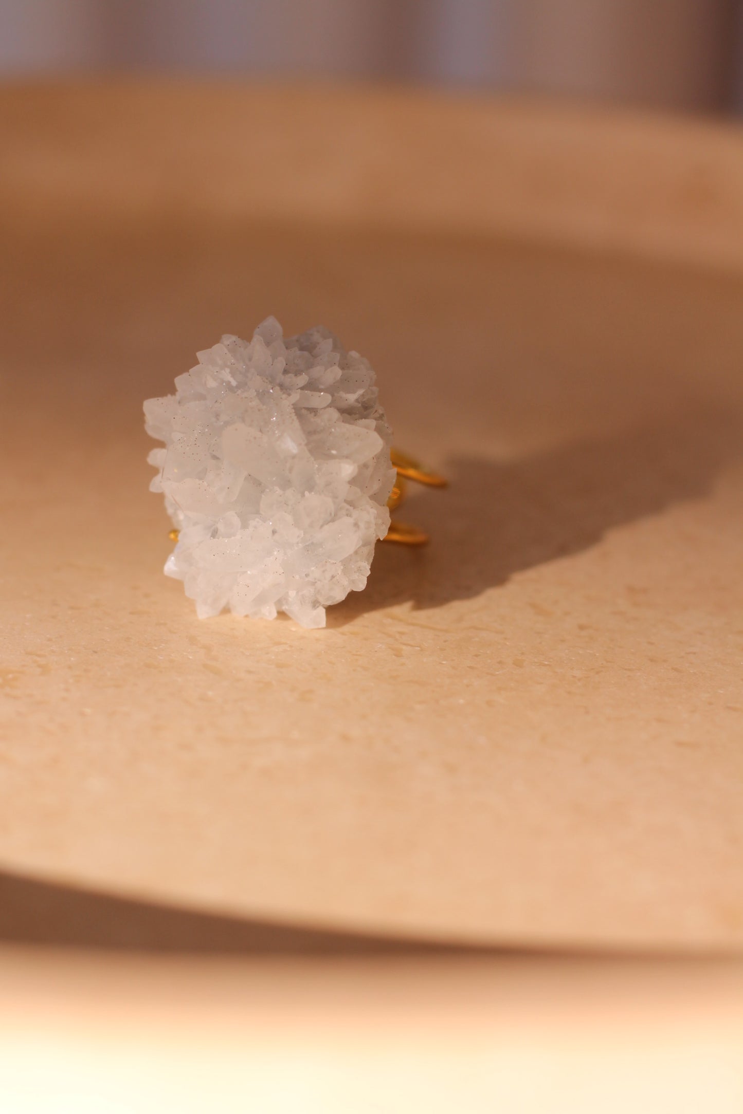 Bergkristal Ring - Cluster