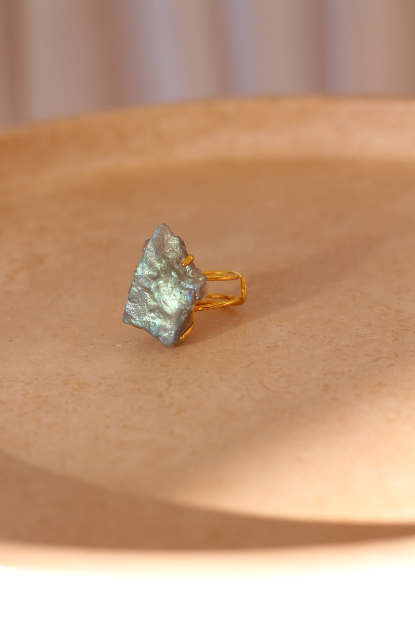 Labradoriet Ring - Raw