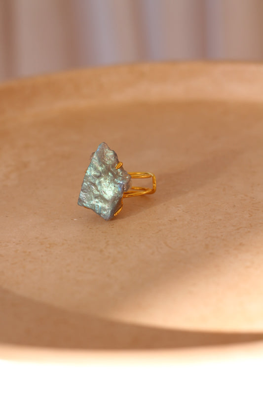 Labradoriet Ring - Raw