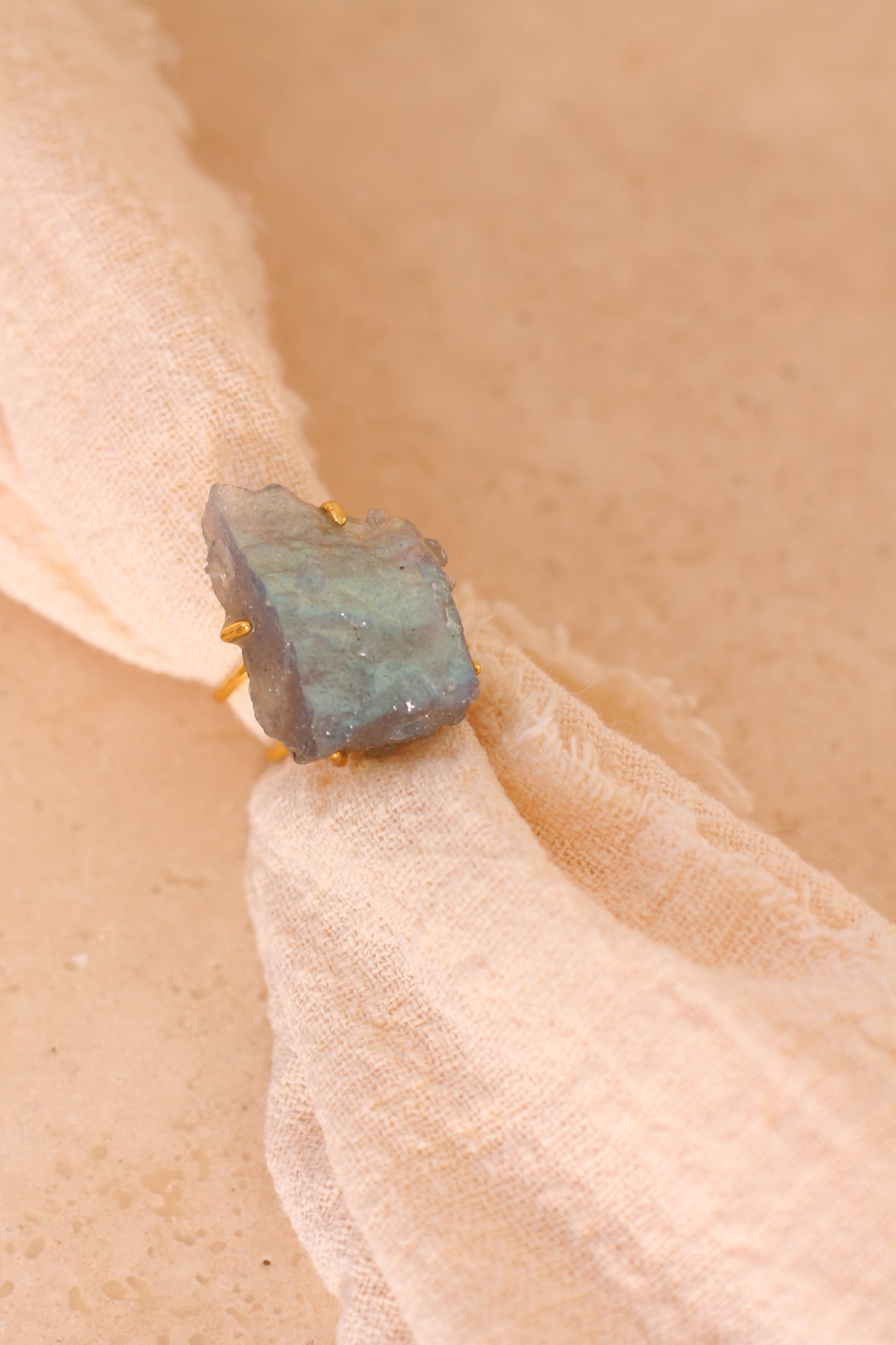 Labradoriet Ring - Raw