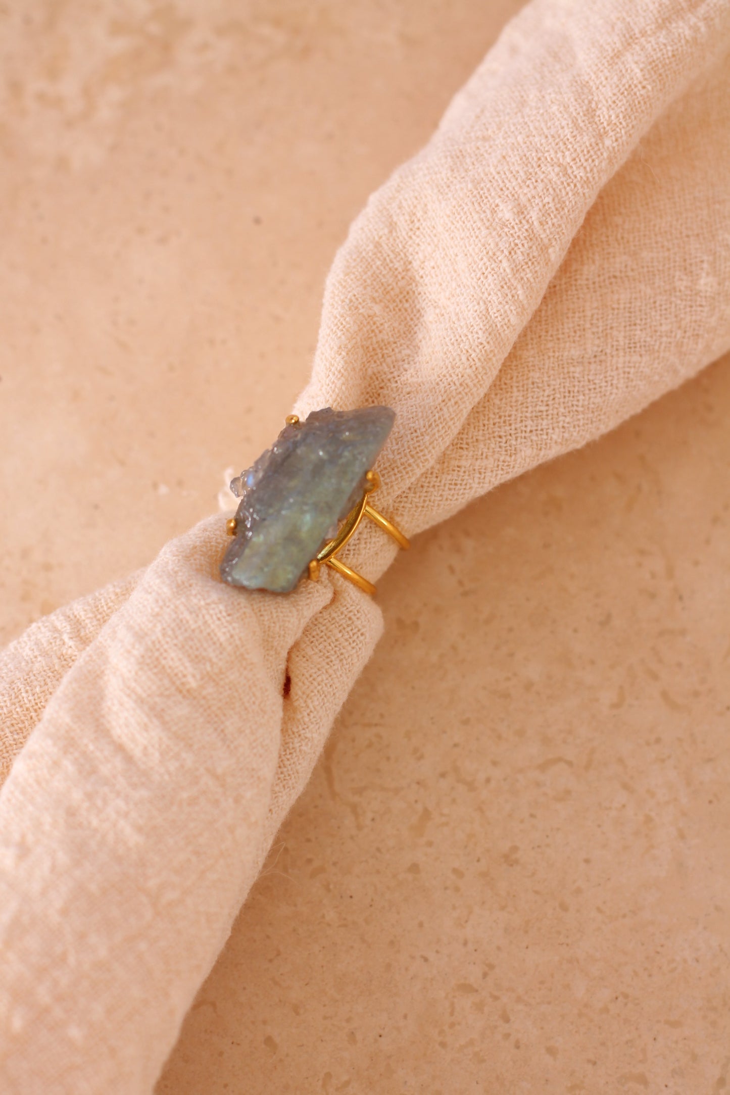 Labradoriet Ring - Raw