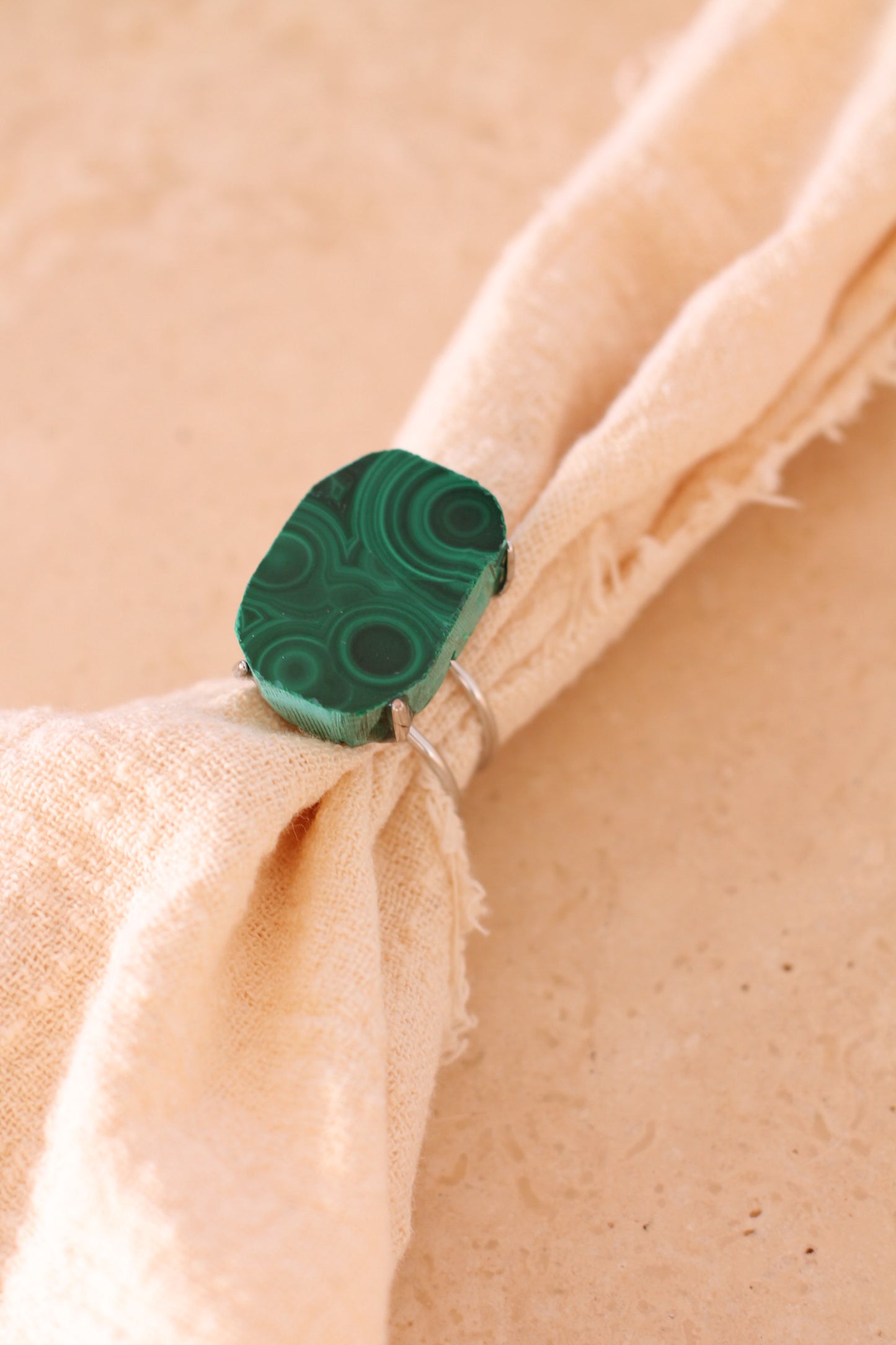 Malachiet Ring - Polished