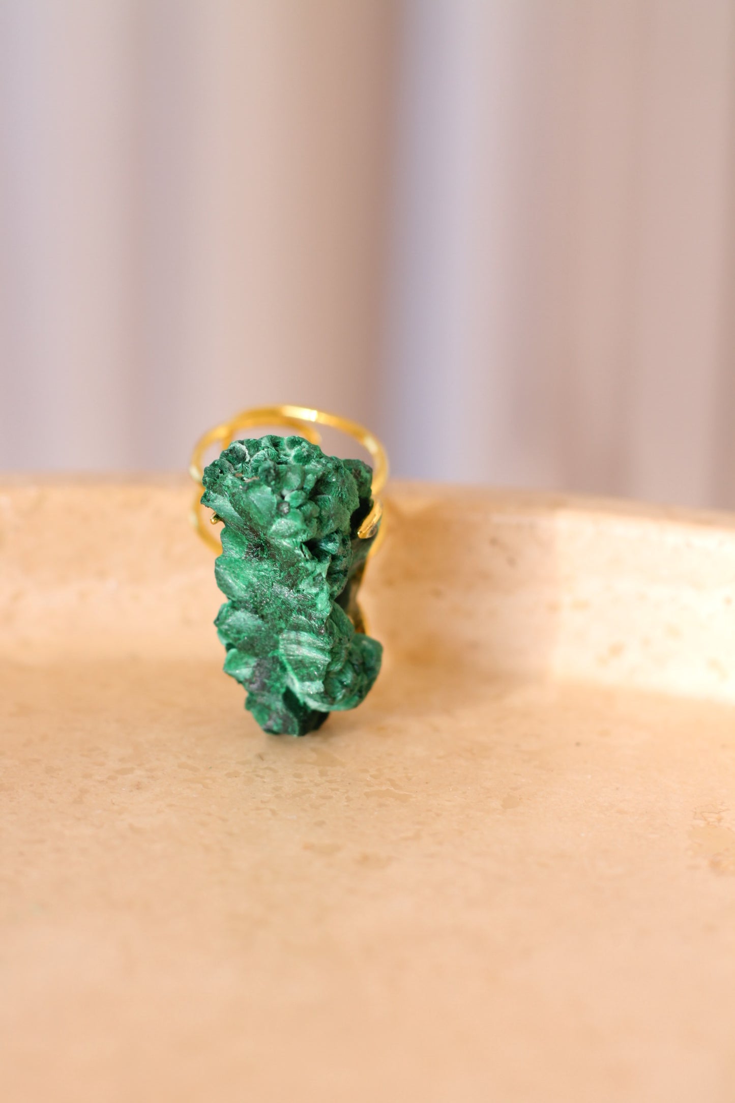 Malachiet Ring - Raw
