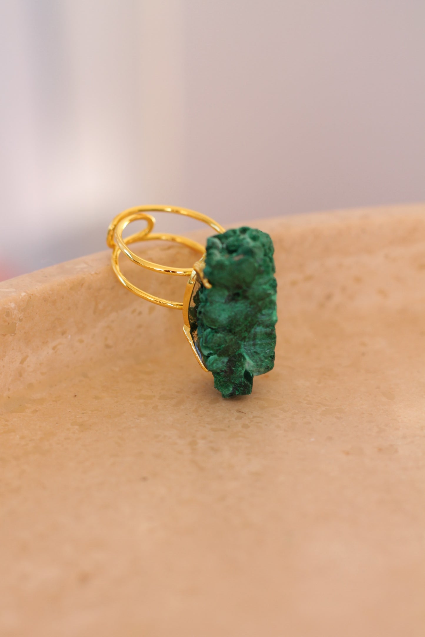 Malachiet Ring - Raw