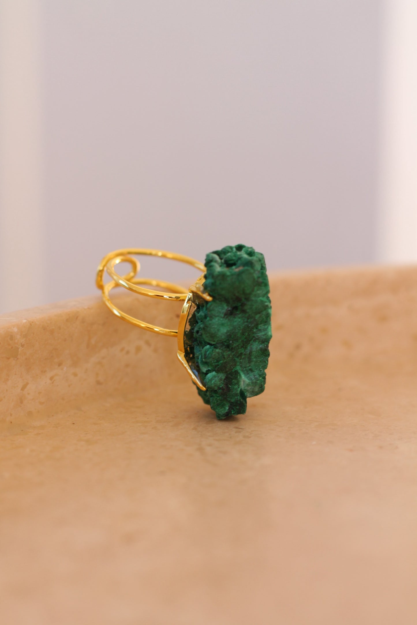 Malachiet Ring - Raw