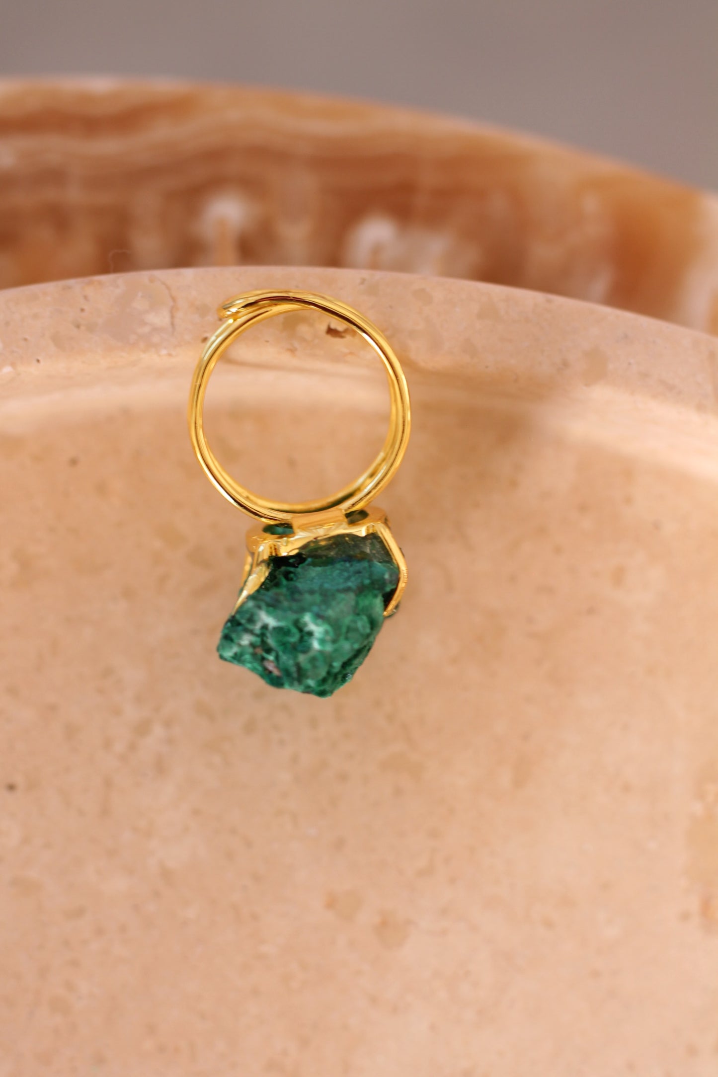 Malachiet Ring - Raw