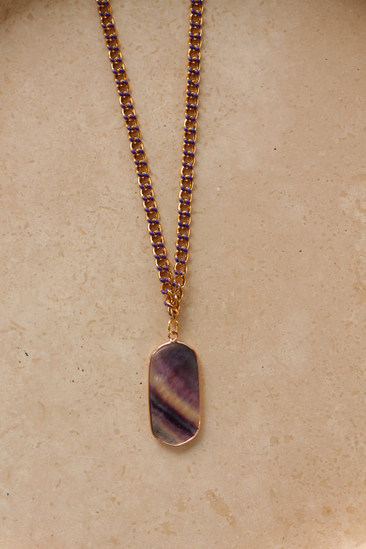 Fluoriet Necklace - Flow Shape