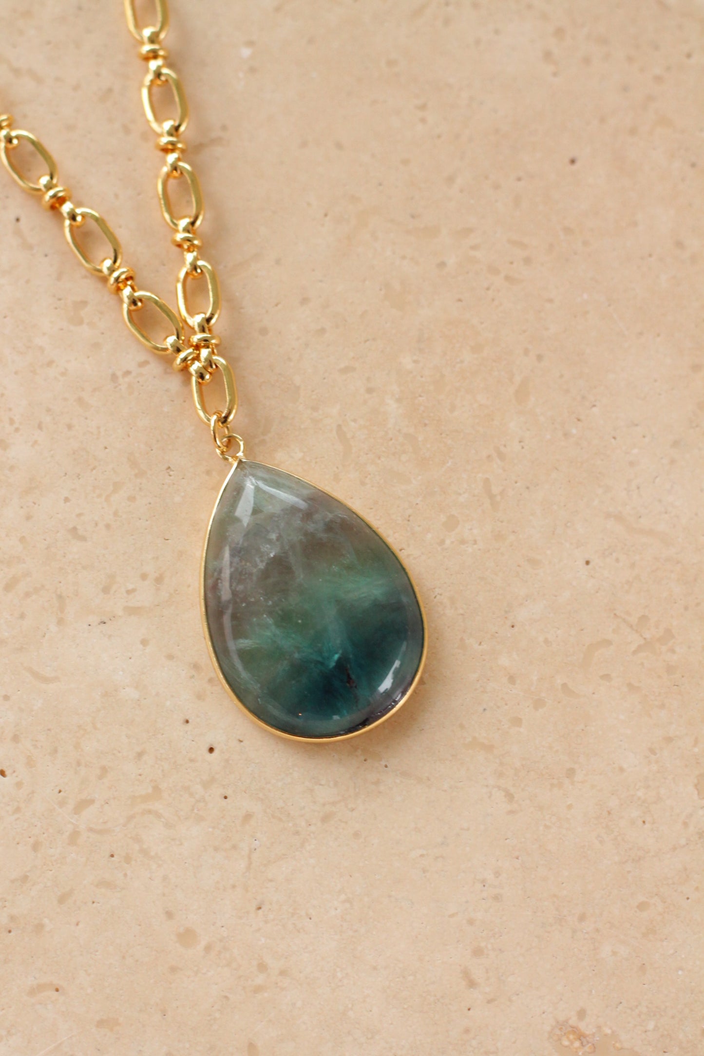 Fluoriet Necklace - Drop Shape