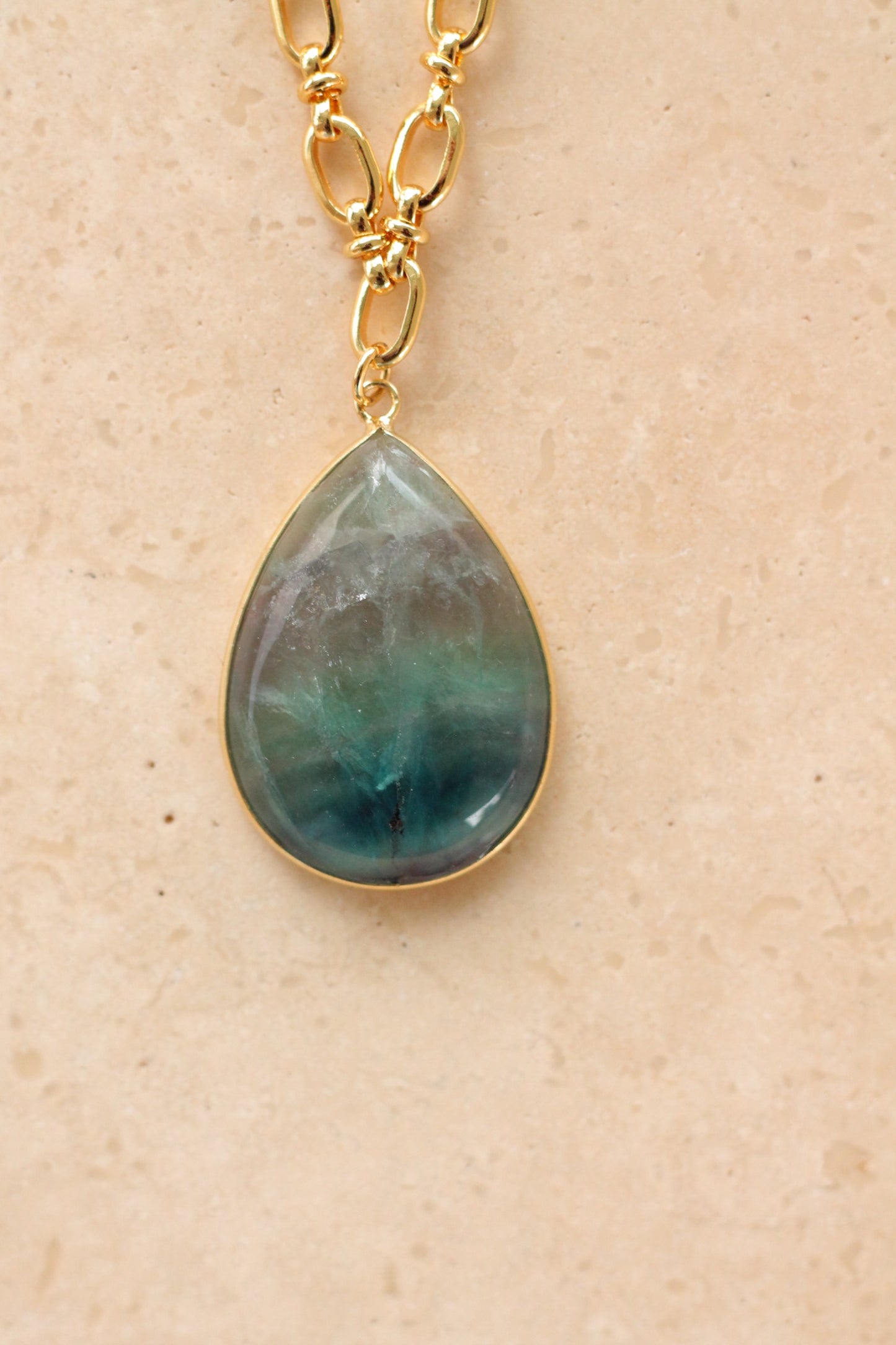 Fluoriet Necklace - Drop Shape