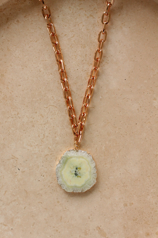 Agaat Necklace - Statement Slice