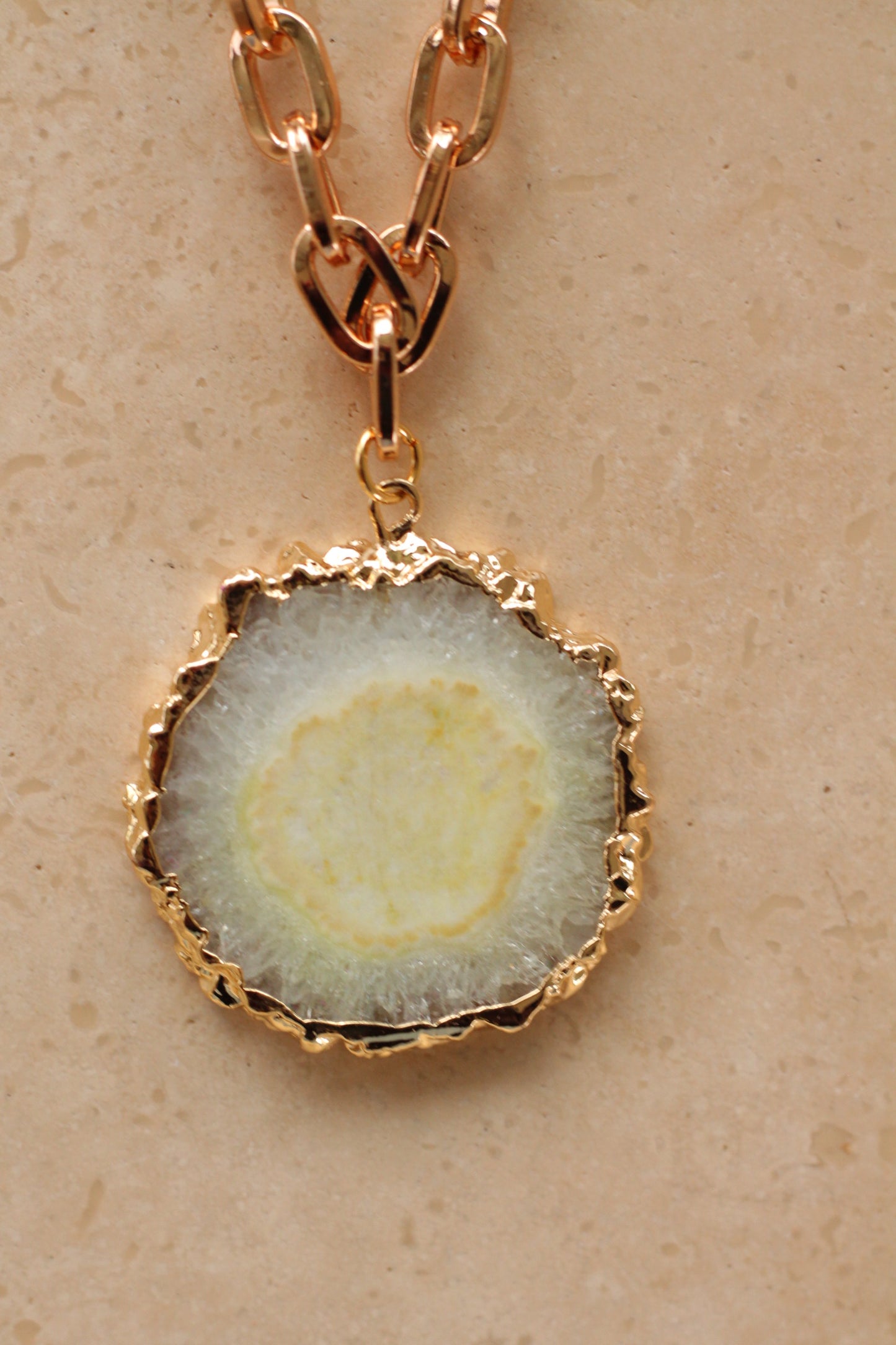 Agaat Necklace - Statement Slice