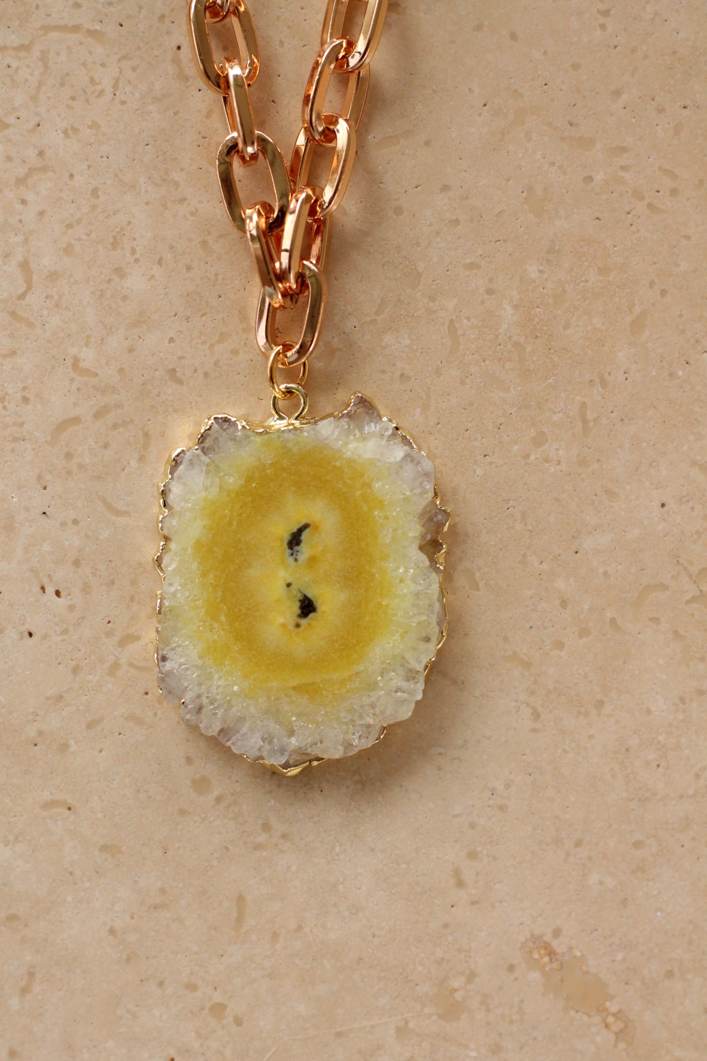 Agaat Necklace - Statement Slice