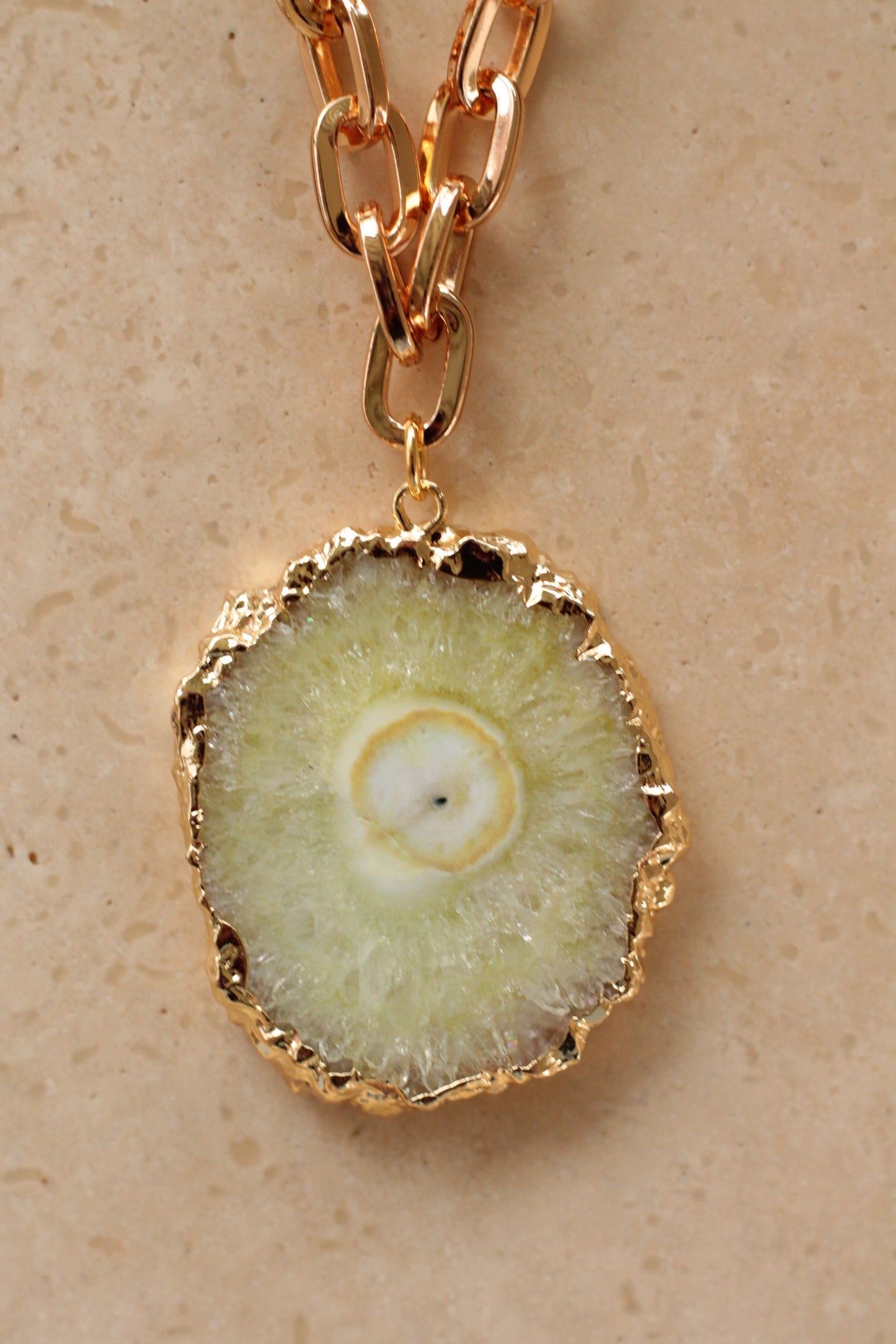 Agaat Necklace - Statement Slice