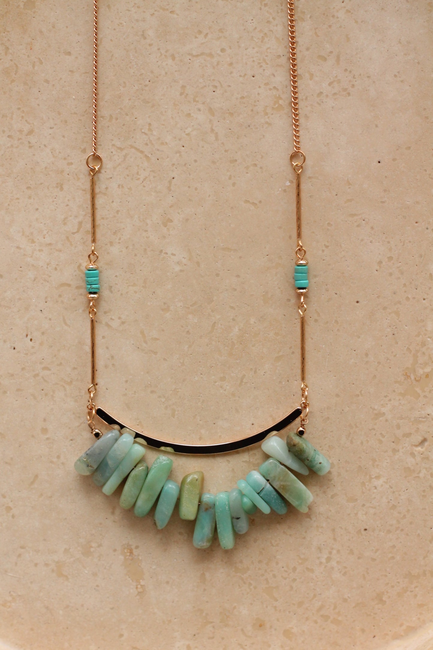 Amazoniet Necklace - Cascade