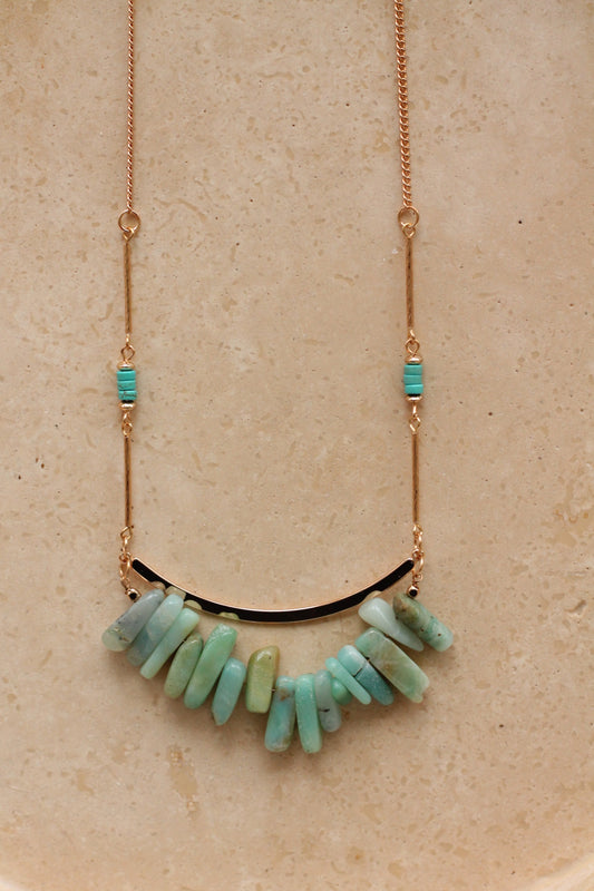 Amazoniet Necklace - Cascade