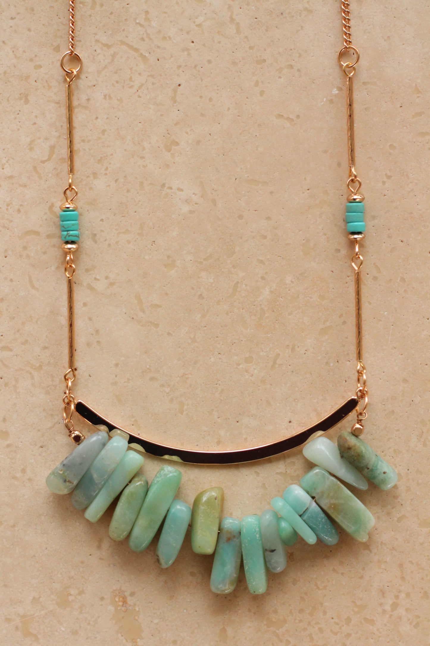 Amazoniet Necklace - Cascade