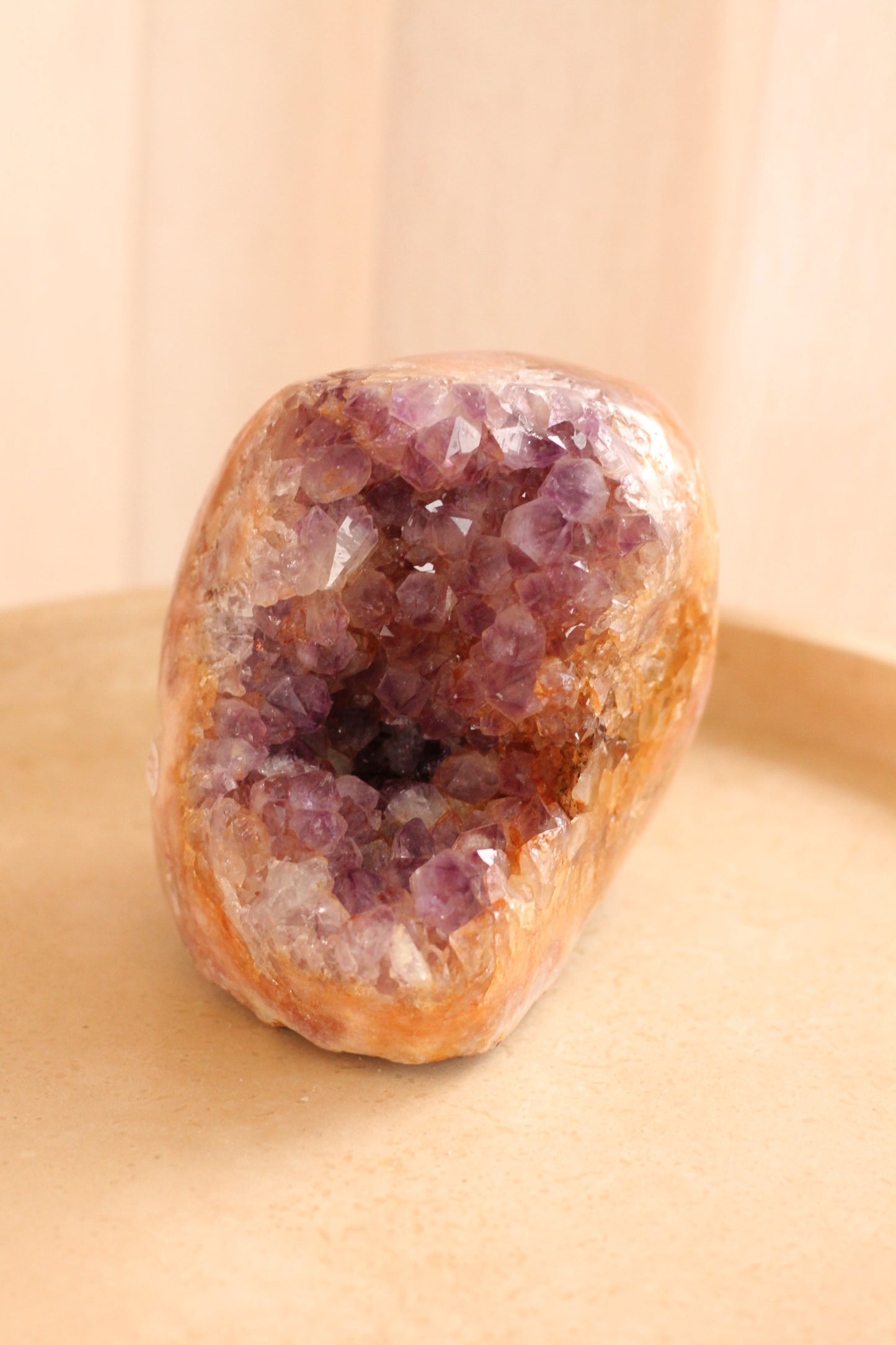 Roze Amethist XL - semi polished