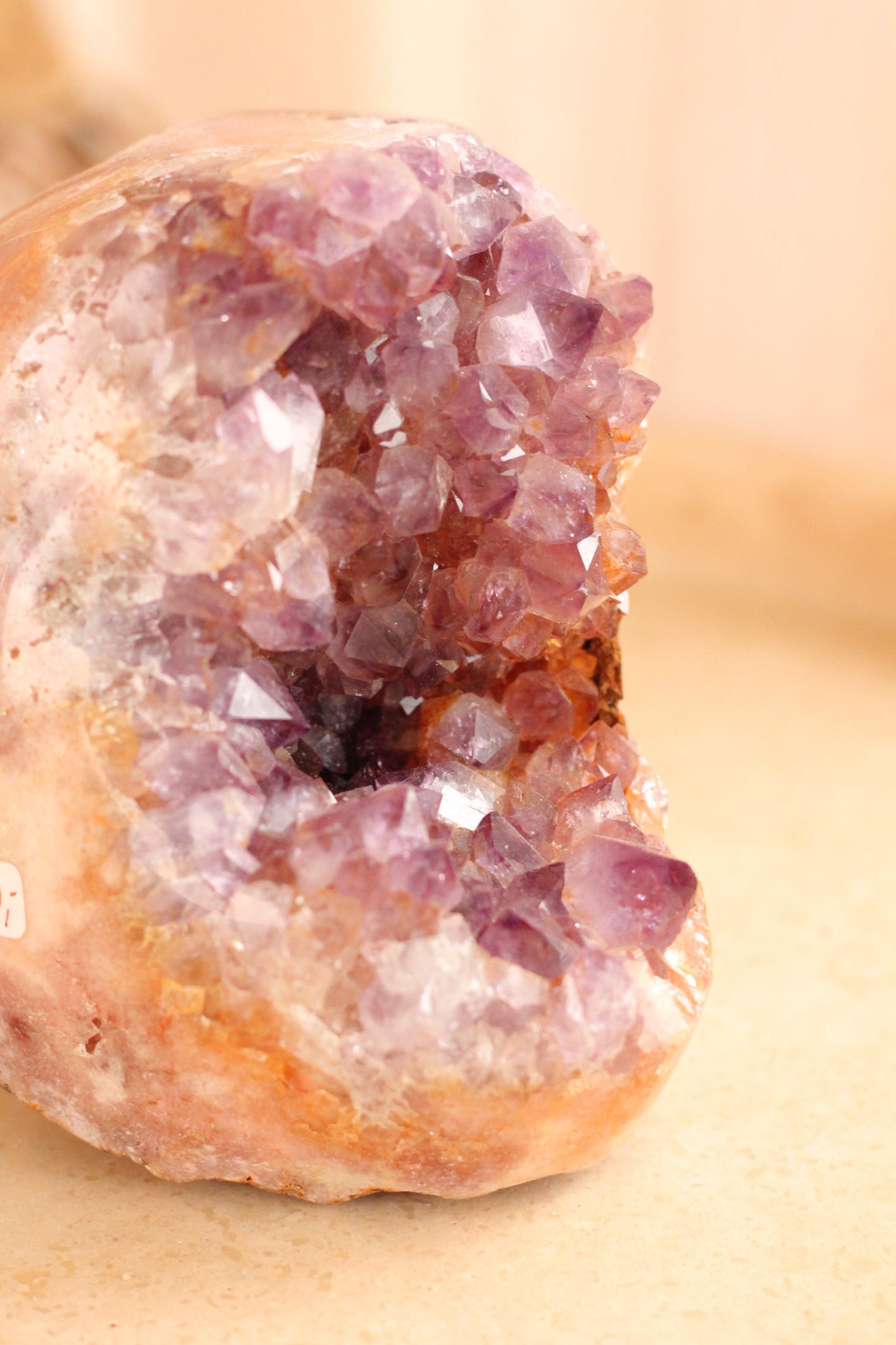 Roze Amethist XL - semi polished