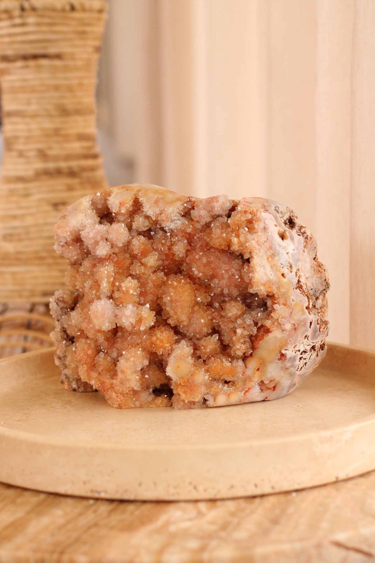 Roze Amethist XXL - semi polished