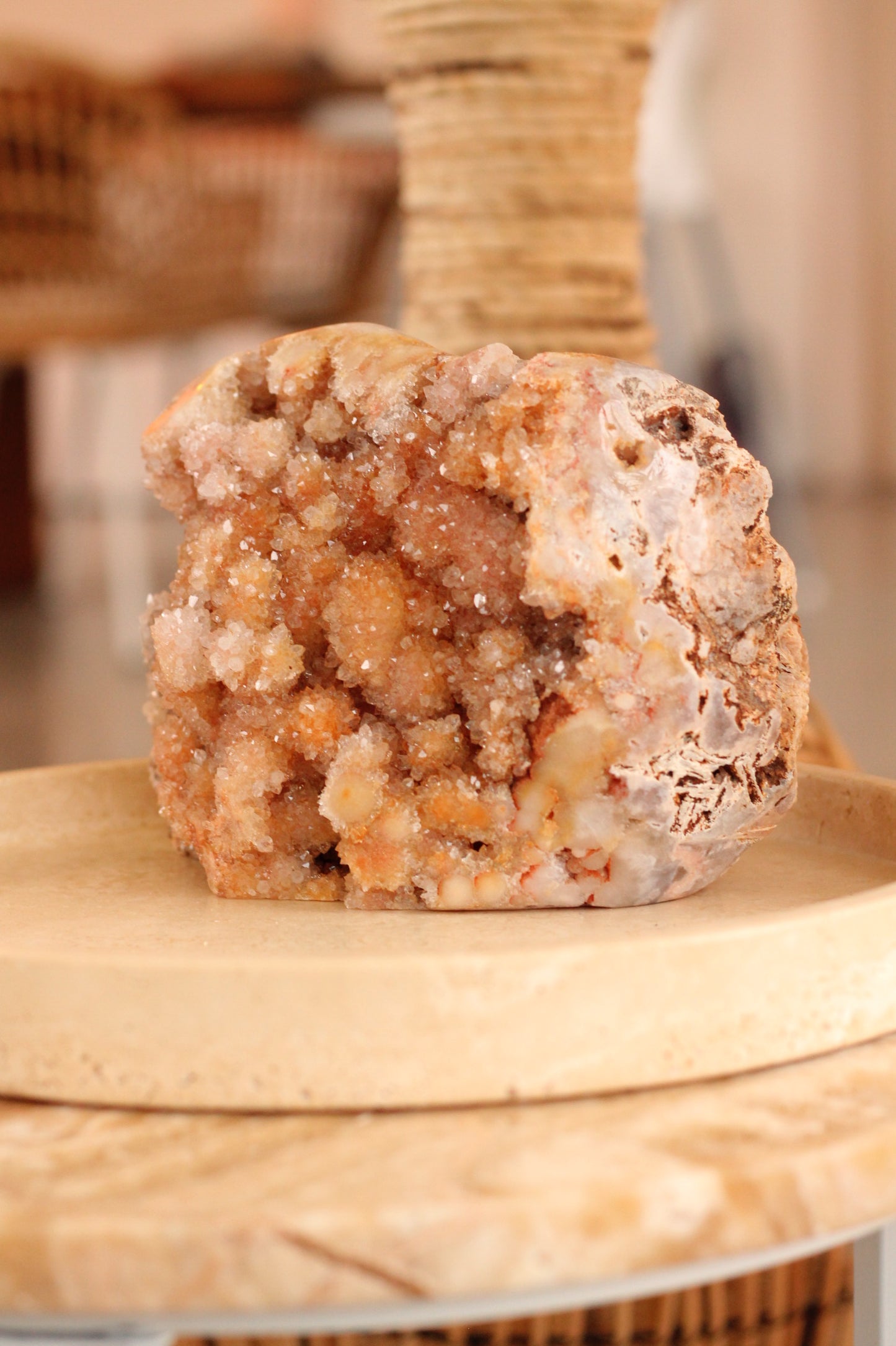 Roze Amethist XXL - semi polished