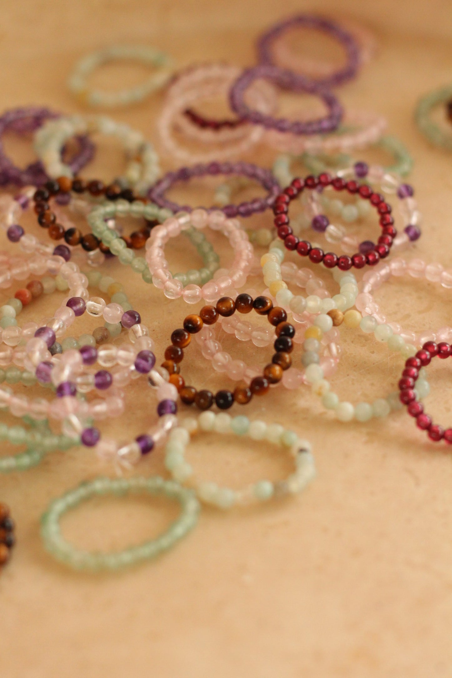 Edelsteen Ring - Elastisch