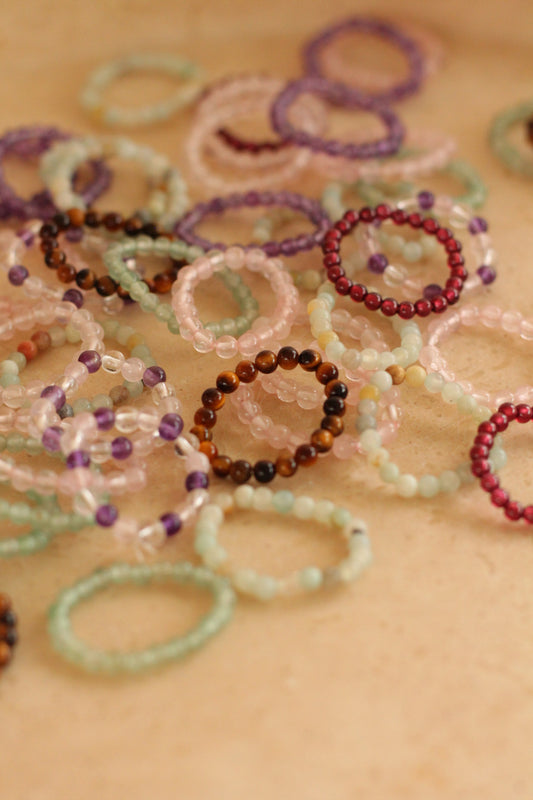 Edelsteen Ring - Elastisch