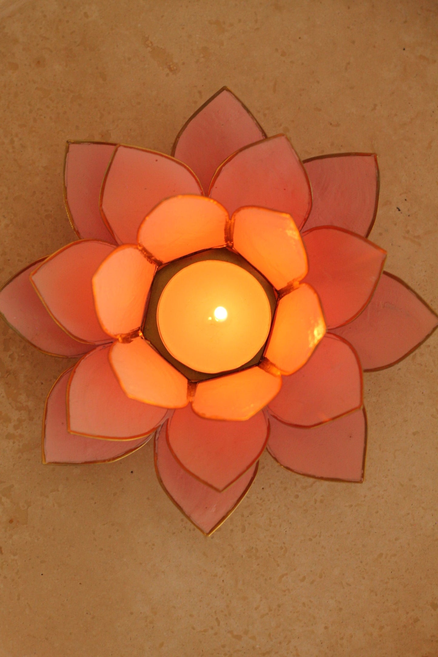 Lotus theelichtje - soft pink