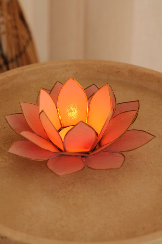 Lotus theelichtje - soft pink