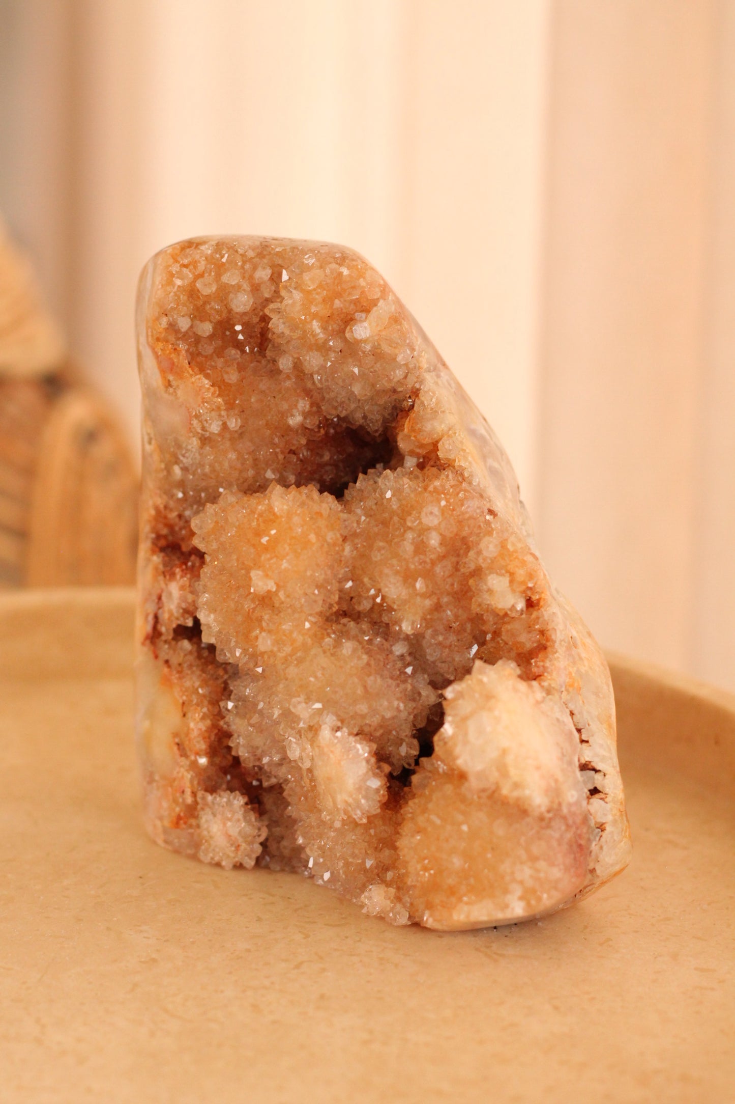 Roze Amethist L - semi polished