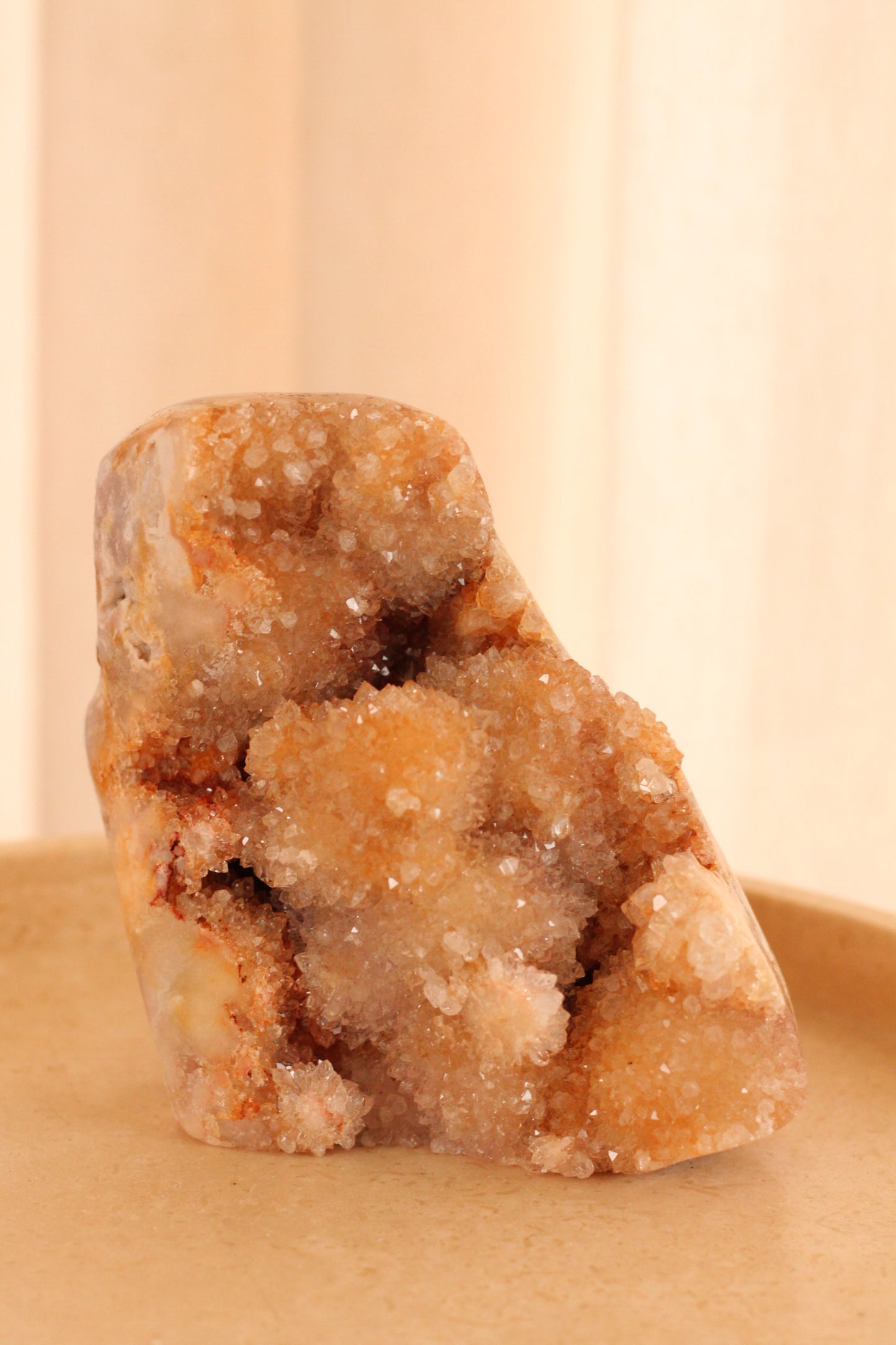 Roze Amethist L - semi polished