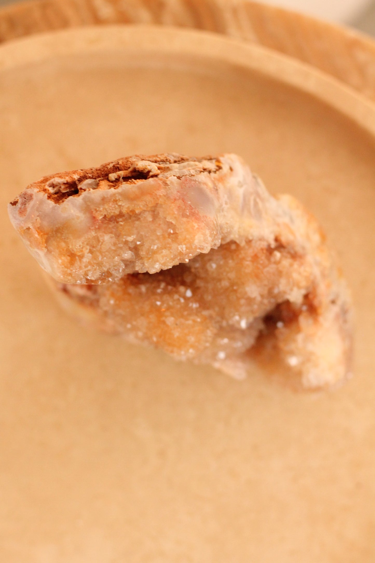 Roze Amethist L - semi polished