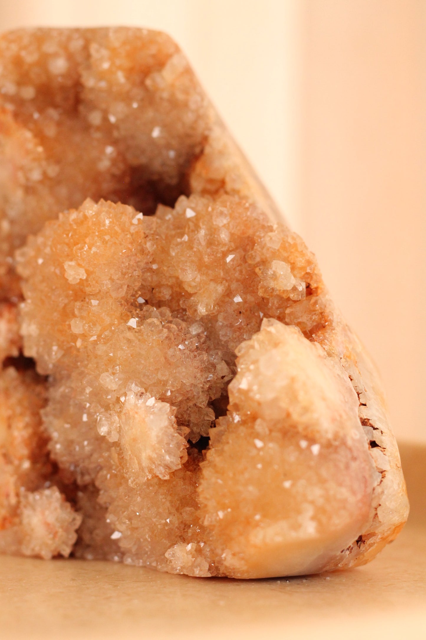 Roze Amethist L - semi polished