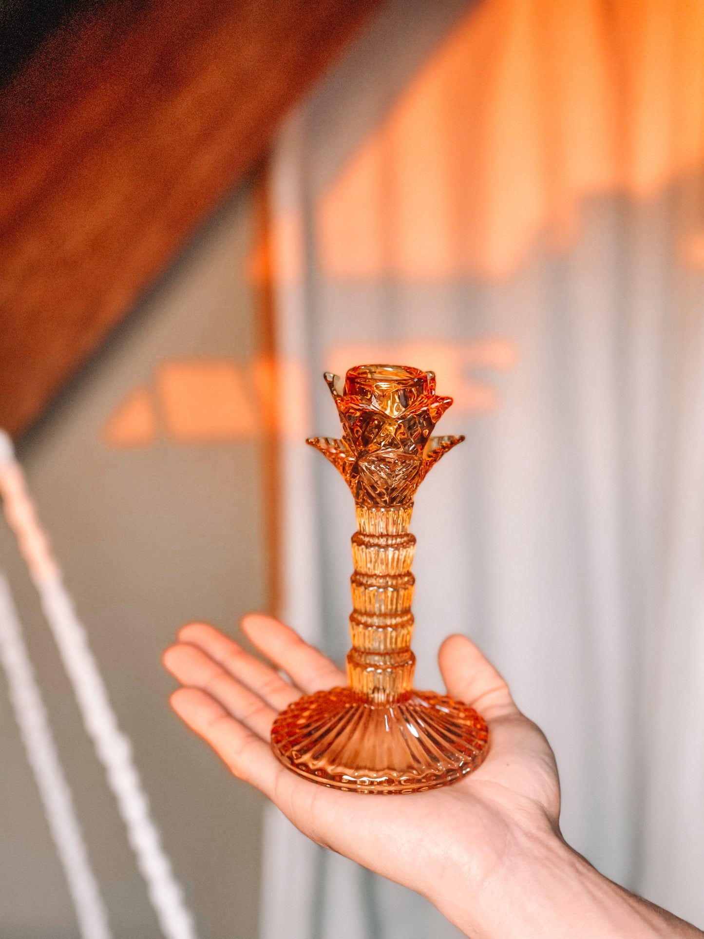 Glass candlestick 🌴 Palmira
