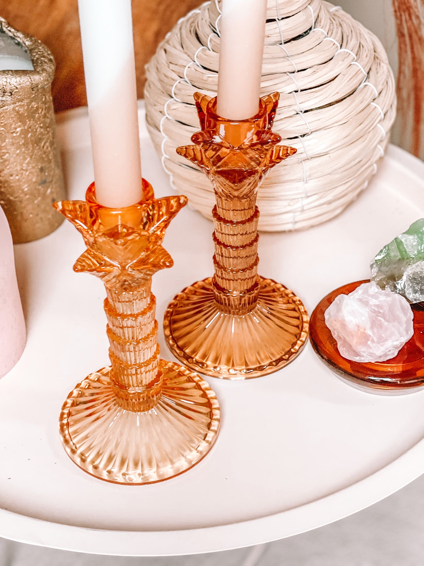 Glass candlestick 🌴 Palmira