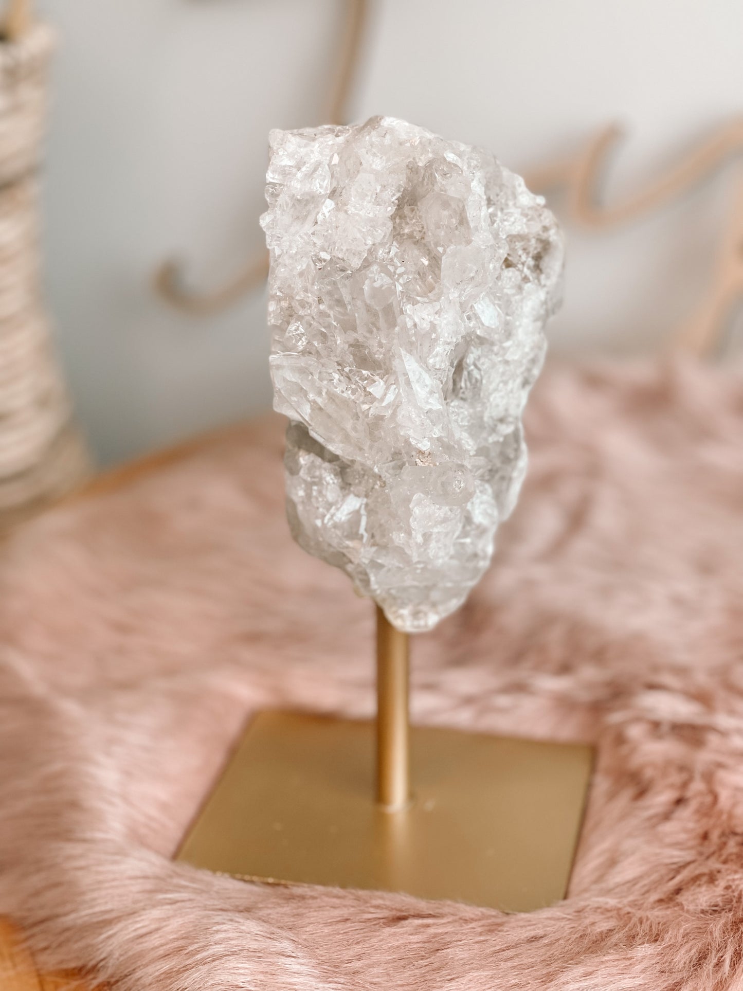 Rock crystal on stand